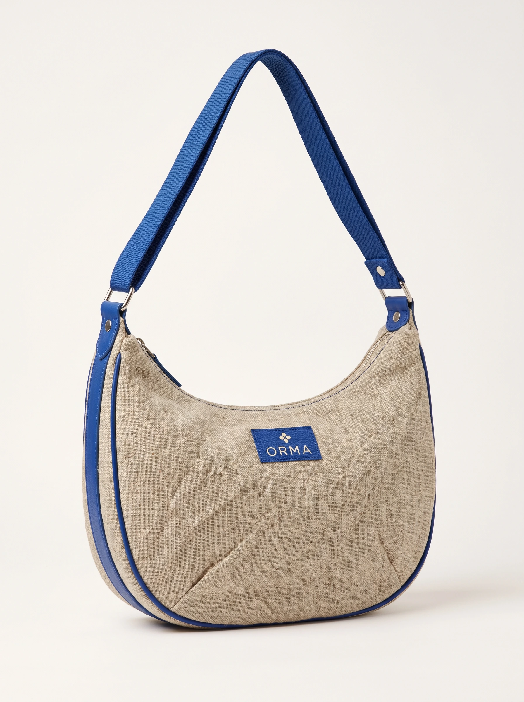 ORMA original synthetic product reference: canvas bag and woven label