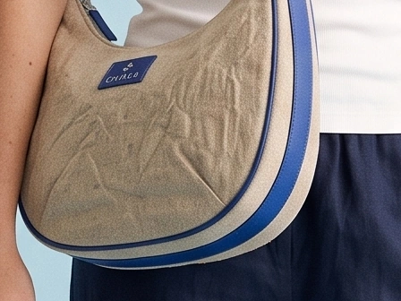 ORMA: woven label correction, detail before Lynx